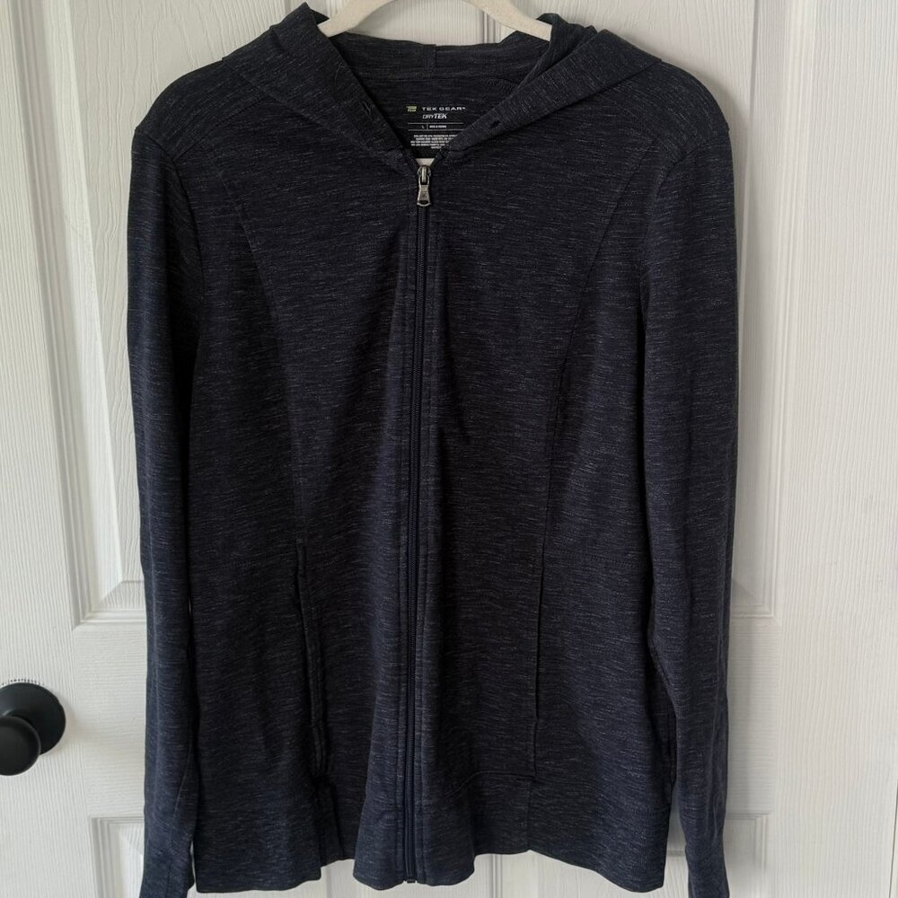 Tek Gear Drytek Full Zip Athletic Top Hoodie